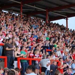 Exeter City fans at St James' Park